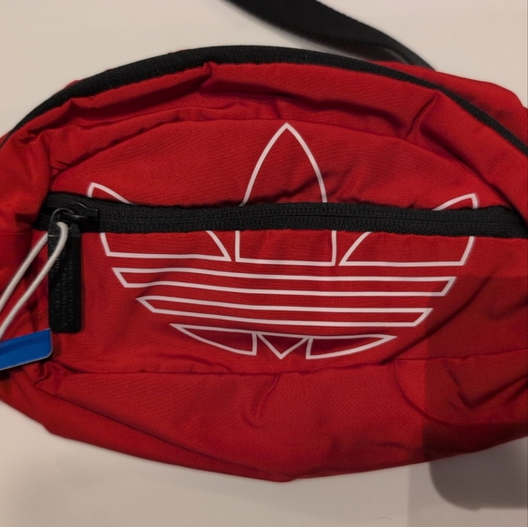Adidas Originals National Waist Pack / Fanny Pack Radiant Red - Picture 3 of 4